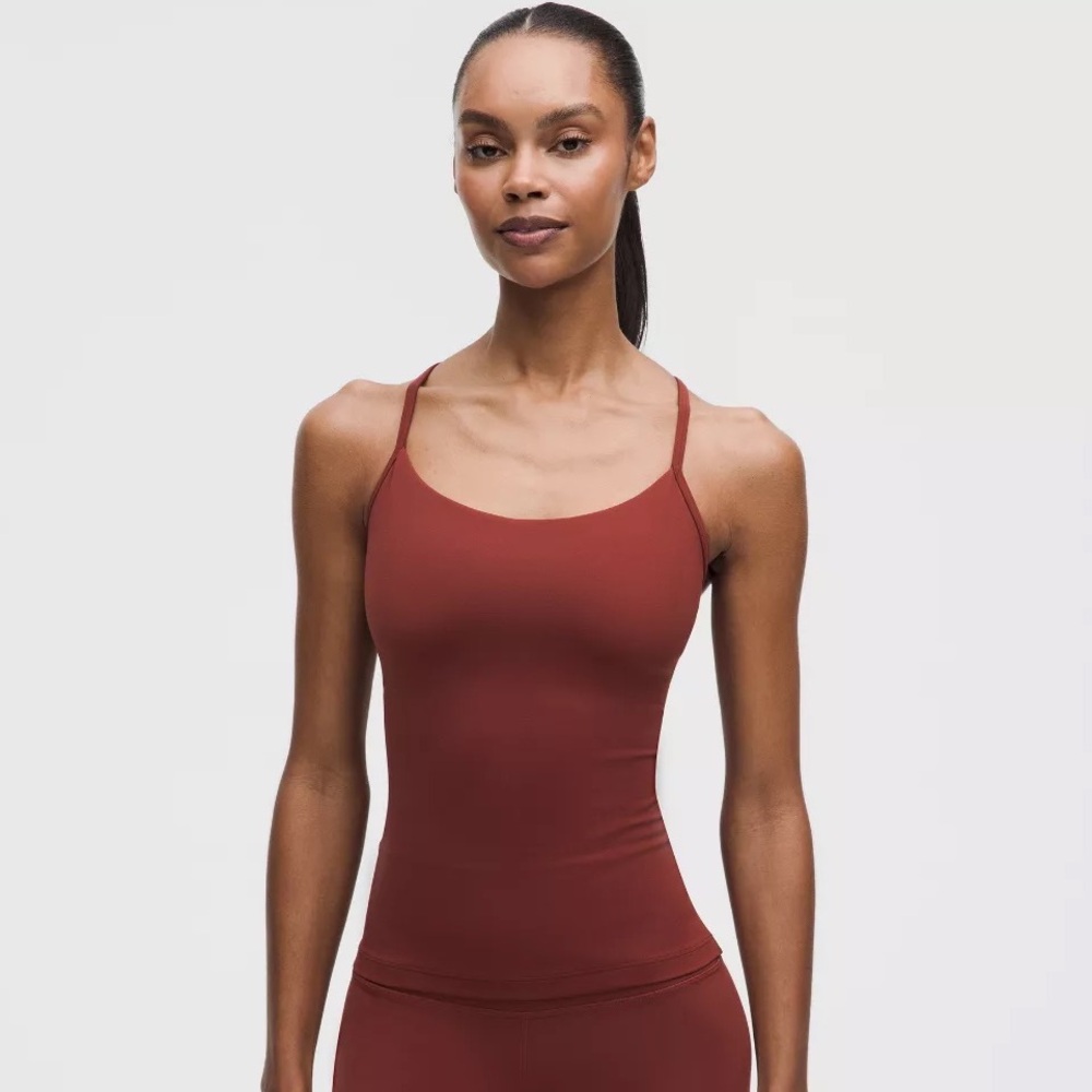 Lululemon Flow Y Tank Top Cranberry Charm